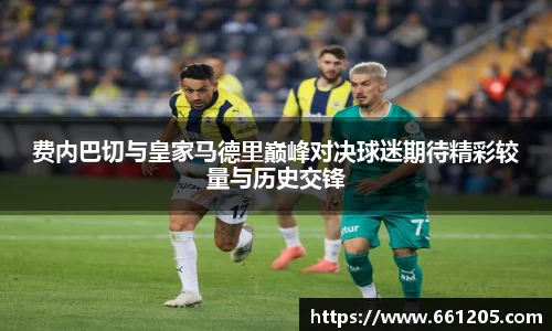 费内巴切与皇家马德里巅峰对决球迷期待精彩较量与历史交锋